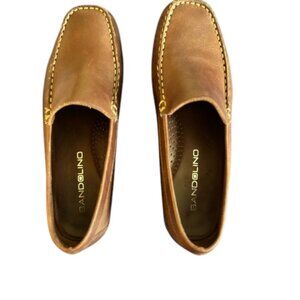 Bandolino Women's Leather Brown Moccasin Size 7 1/2